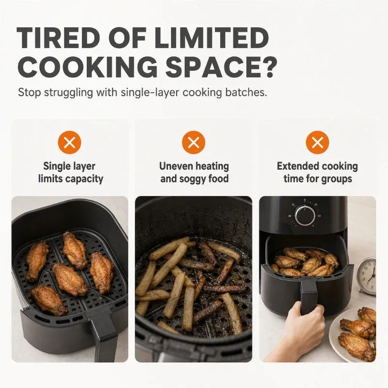 Stackable Stainless Steel Air Fryer Rack