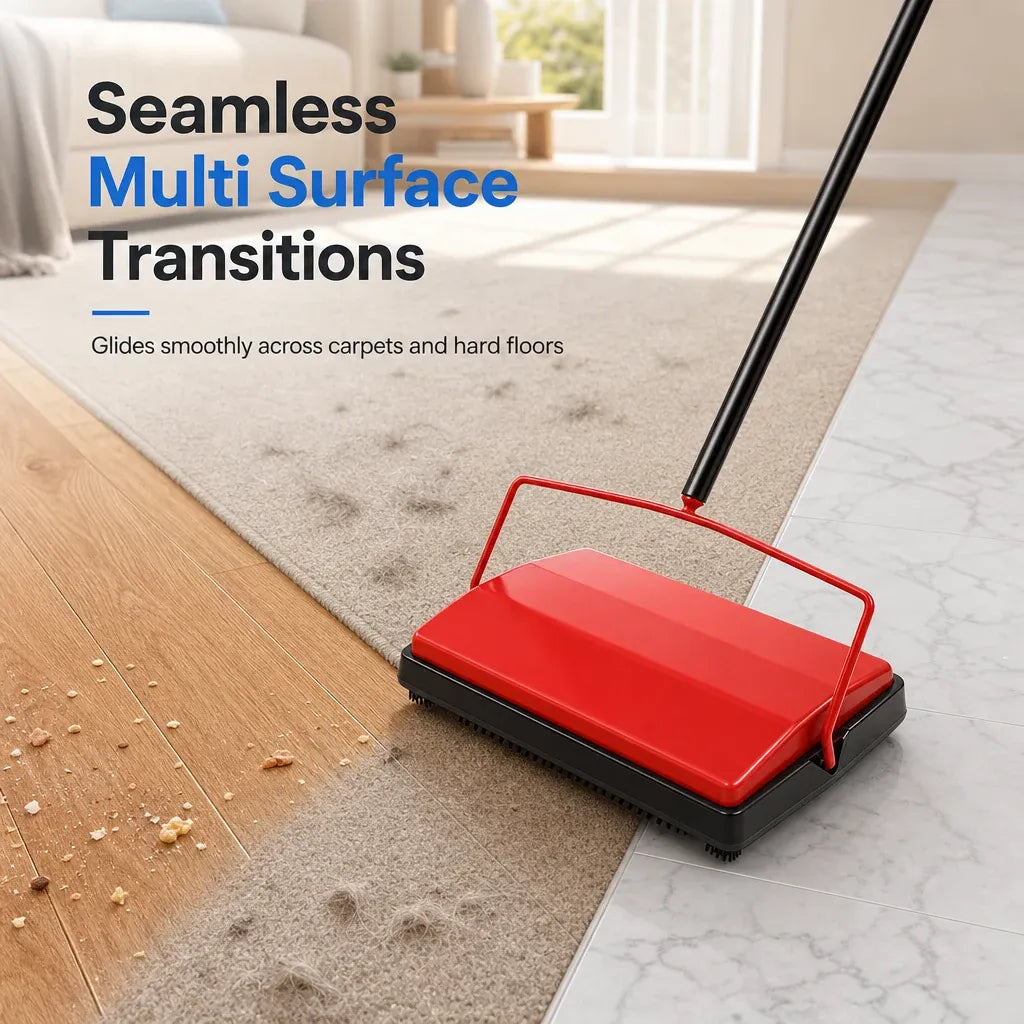 🎃Halloween Deal 49% OFF!🧹Hand Push Manual Carpet Sweeper