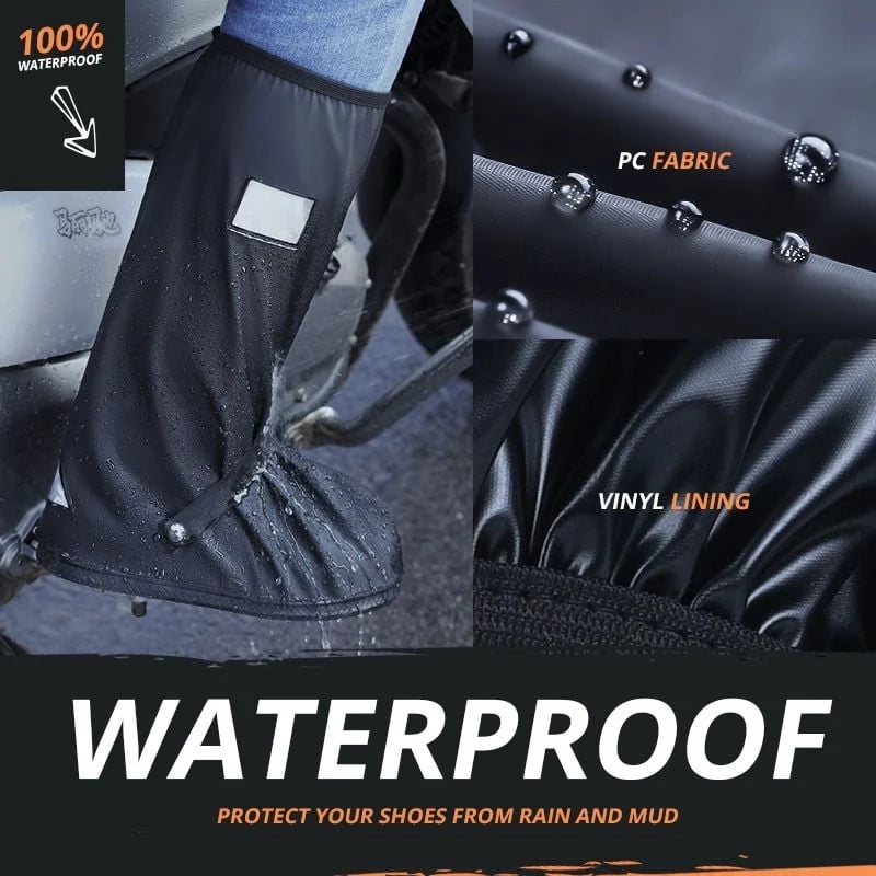 🥾 All-Round Long Waterproof Boot Covers – Keep Shoes Clean & Dry 💧✨
