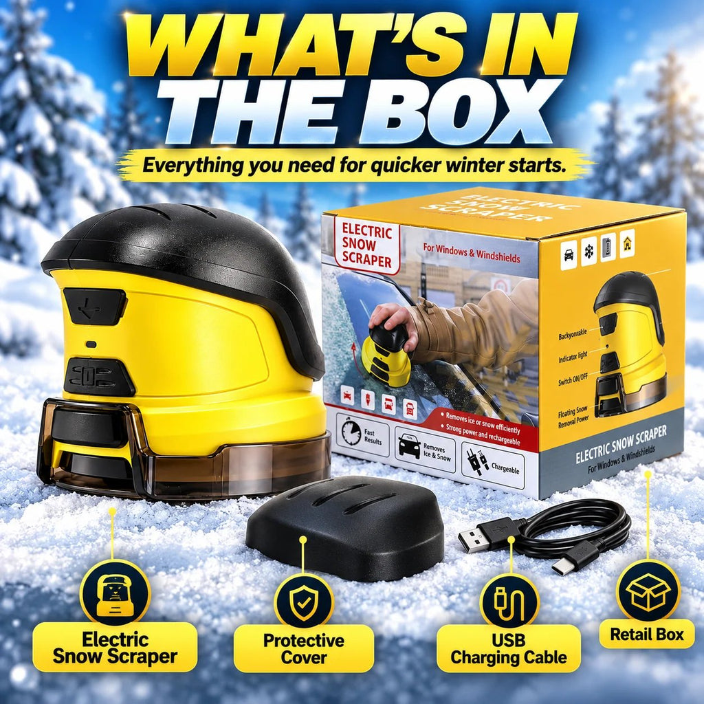 Cordless Electric Snow Scraper | Clear Frost & Ice in Seconds