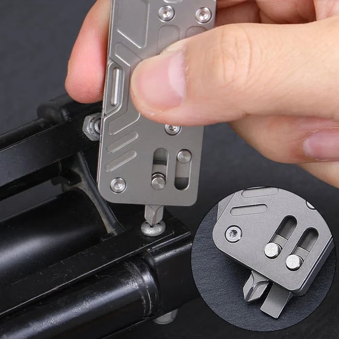 Portable Titanium 10‐In‐One Outdoor Multi‐Function Tool