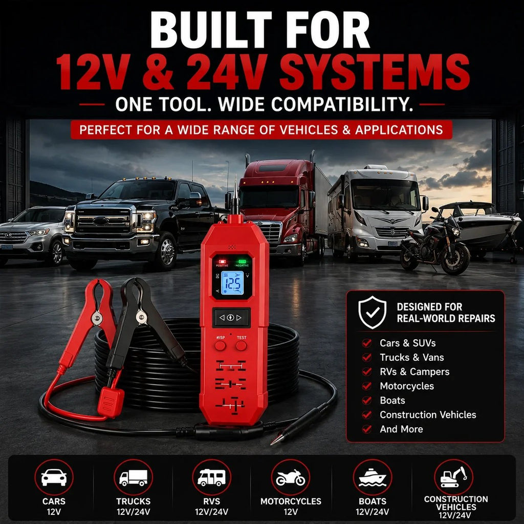 🔧 3-in-1 Automotive Power Circuit Probe & Relay Tester – 12V/24V Electrical Diagnostic Tool |📦Buy 2 Free Shipping