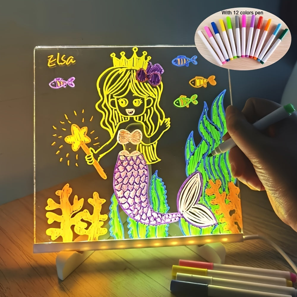 GlowNote LED Message Board with Colorful Neon Light