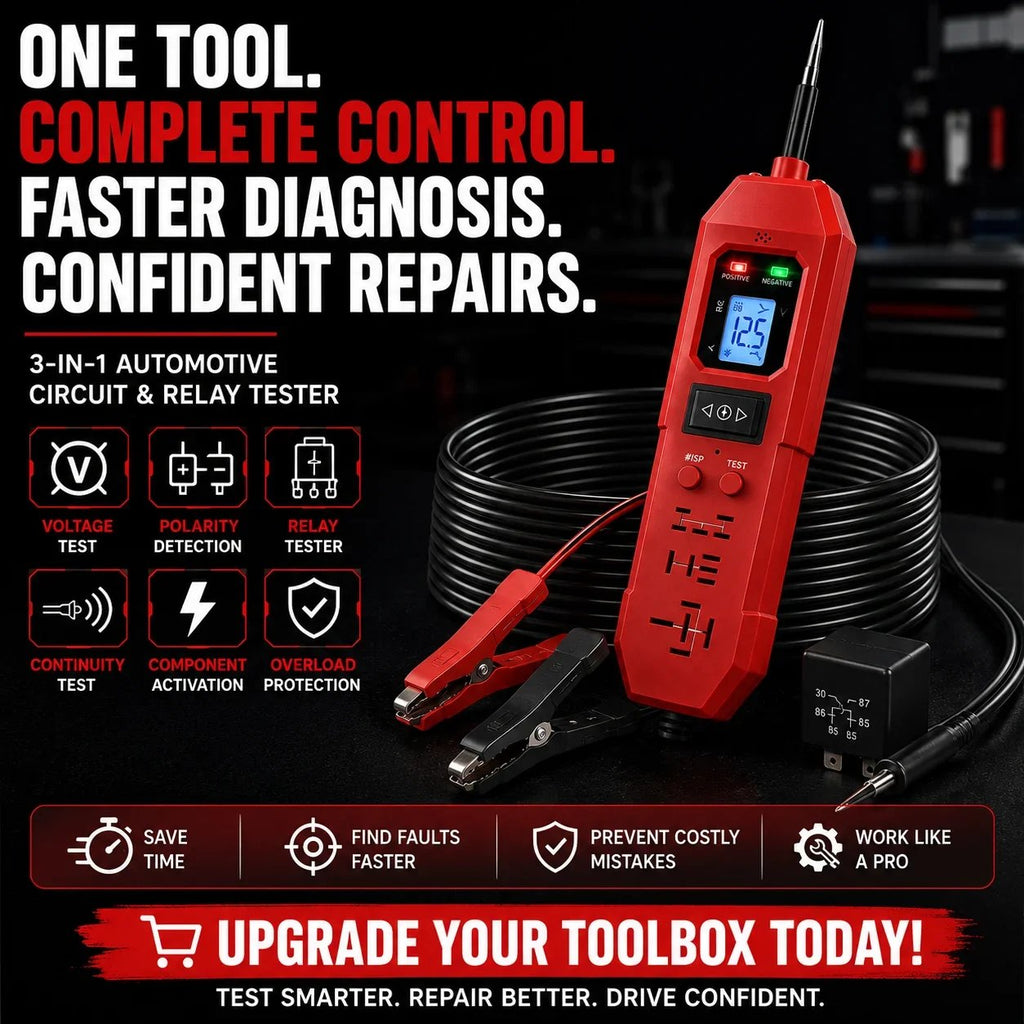 🔧 3-in-1 Automotive Power Circuit Probe & Relay Tester – 12V/24V Electrical Diagnostic Tool |📦Buy 2 Free Shipping