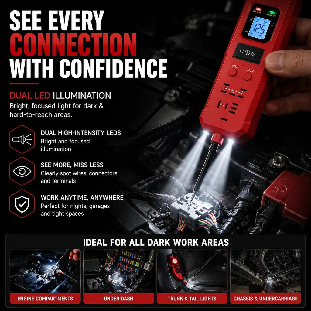 🔧 3-in-1 Automotive Power Circuit Probe & Relay Tester – 12V/24V Electrical Diagnostic Tool |📦Buy 2 Free Shipping