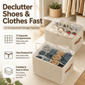 12-Grid Fabric Shoe Organizer