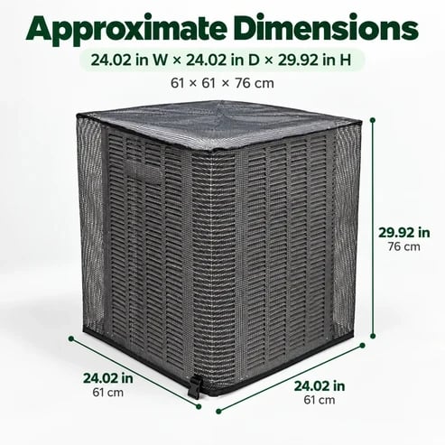 🔥HOT SALE 49% OFF❄️Heavy-Duty Mesh AC Cover - All-Season Outdoor Protection
