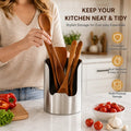 🥳2026 HOT SALE🥳💞50K+ SOLD!🍳🧑‍🍳 ! Multi-Functional Kitchen Utensil Holder – Holds pot lids, spatulas & cutting boards. Thickened stainless steel, space‐saving. 🛡️✨